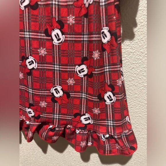 NWOT Disney Minnie Mouse Long  Christmas Nightgown Girl PJS Size 3T - Picture 2 of 10